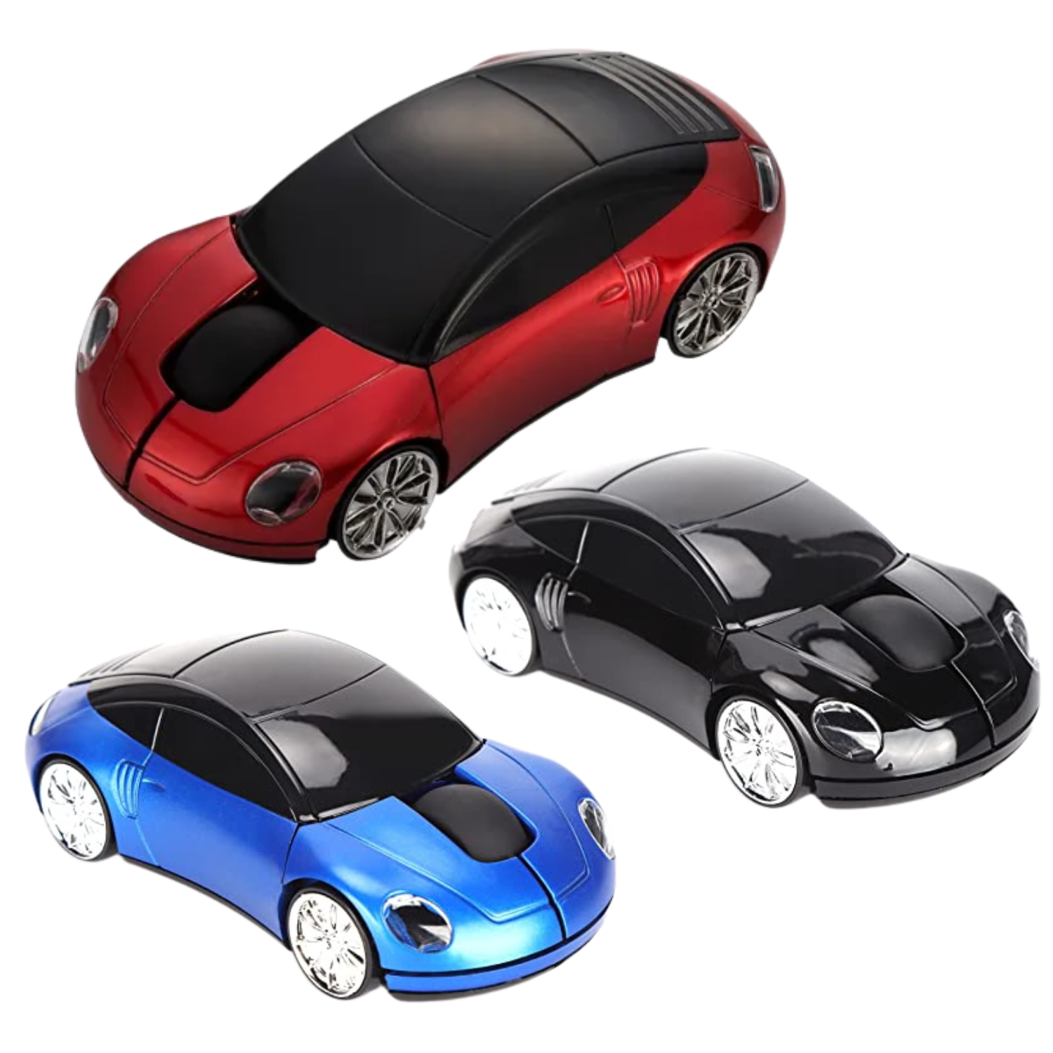  Mini mouse Óptico inalÁmbrico en forma de auto
