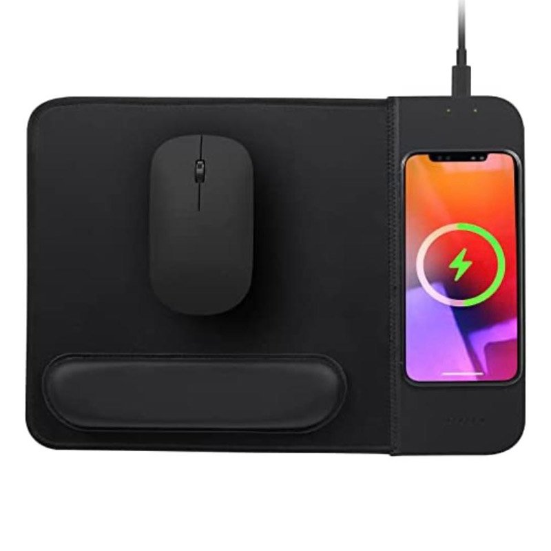  Mouse pad qi con cargador inalÁmbrico