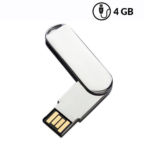  Memoria usb giratoria metalica