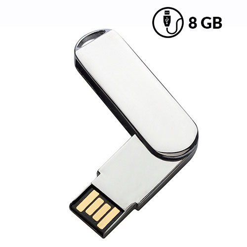  Memoria usb giratoria metalica