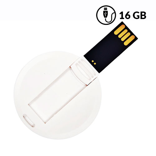  Memoria usb tarjeta redonda