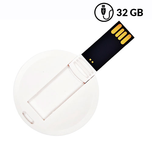  Memoria usb tarjeta redonda